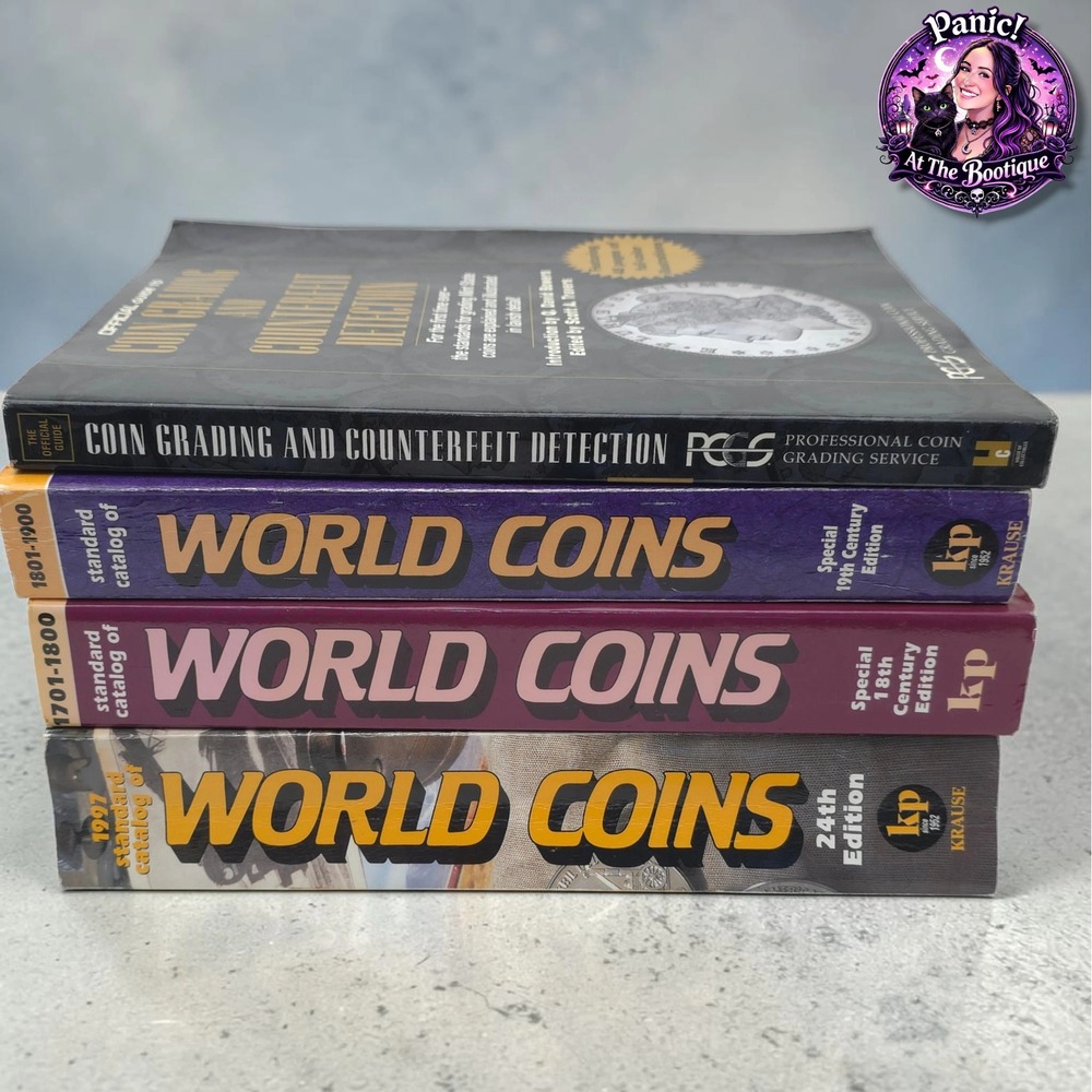 Krause World Coin Catalogs & PCGS Coin Grading Guide Book Lot 4 Vol 1701-1997